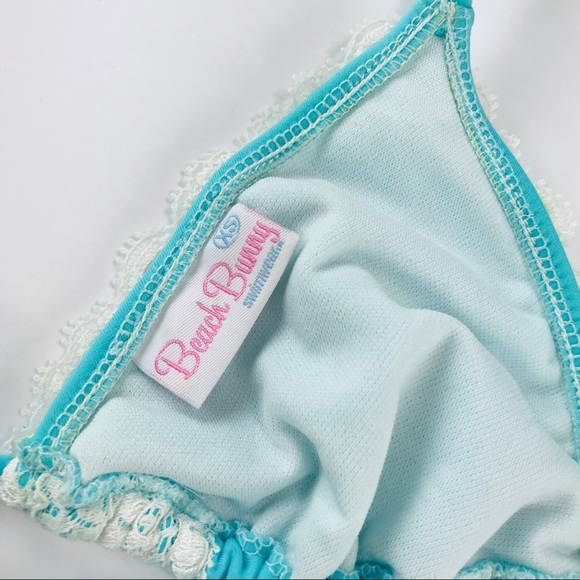 Beach Bunny blue lace bikini top - Picture 4 of 4